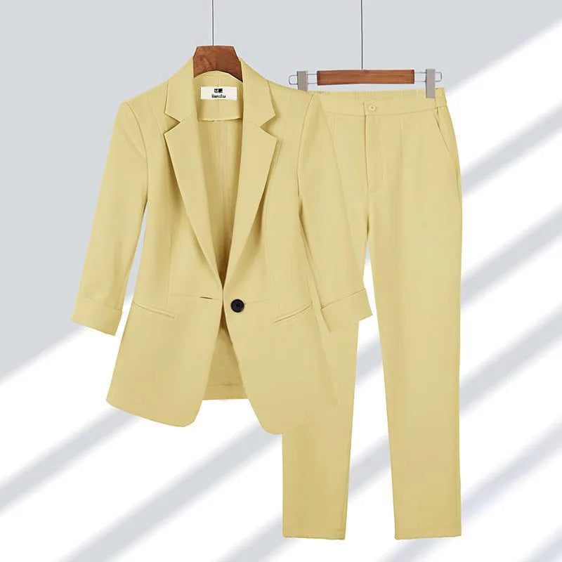 Two Piece Lounge Set Loose Fit Polyester for Women