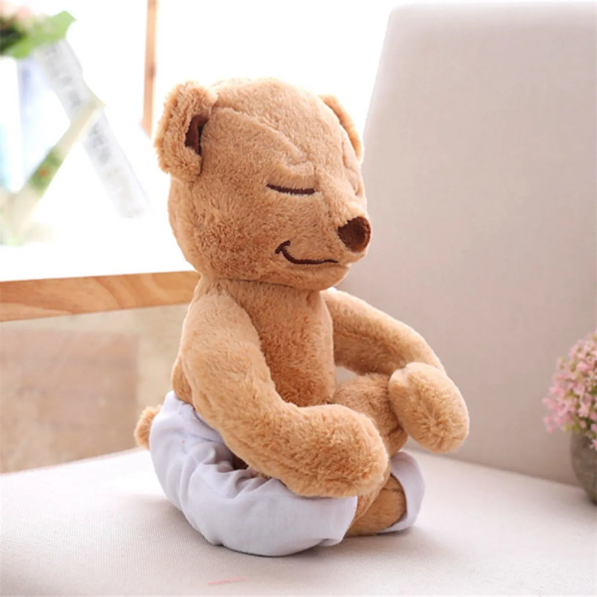 Yoga Bear Plush Toy Soft Filled Decorative Plush