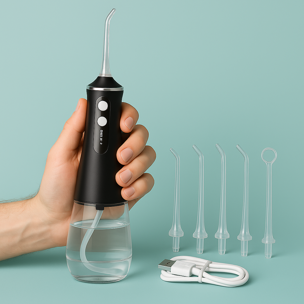 JetSmyle Portable Water Flosser 3 Pressure Modes for Daily Smile Care