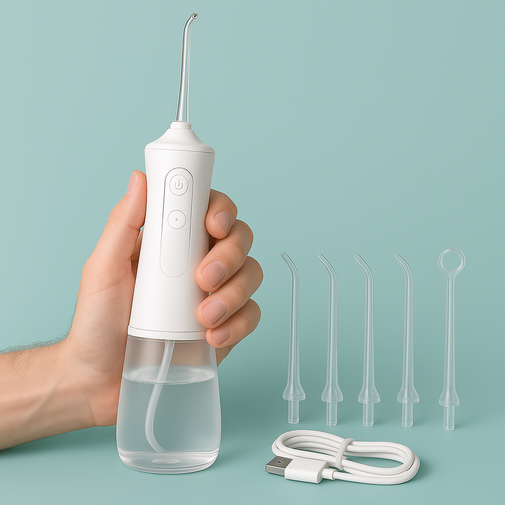 JetSmyle Portable Water Flosser 3 Pressure Modes for Daily Smile Care