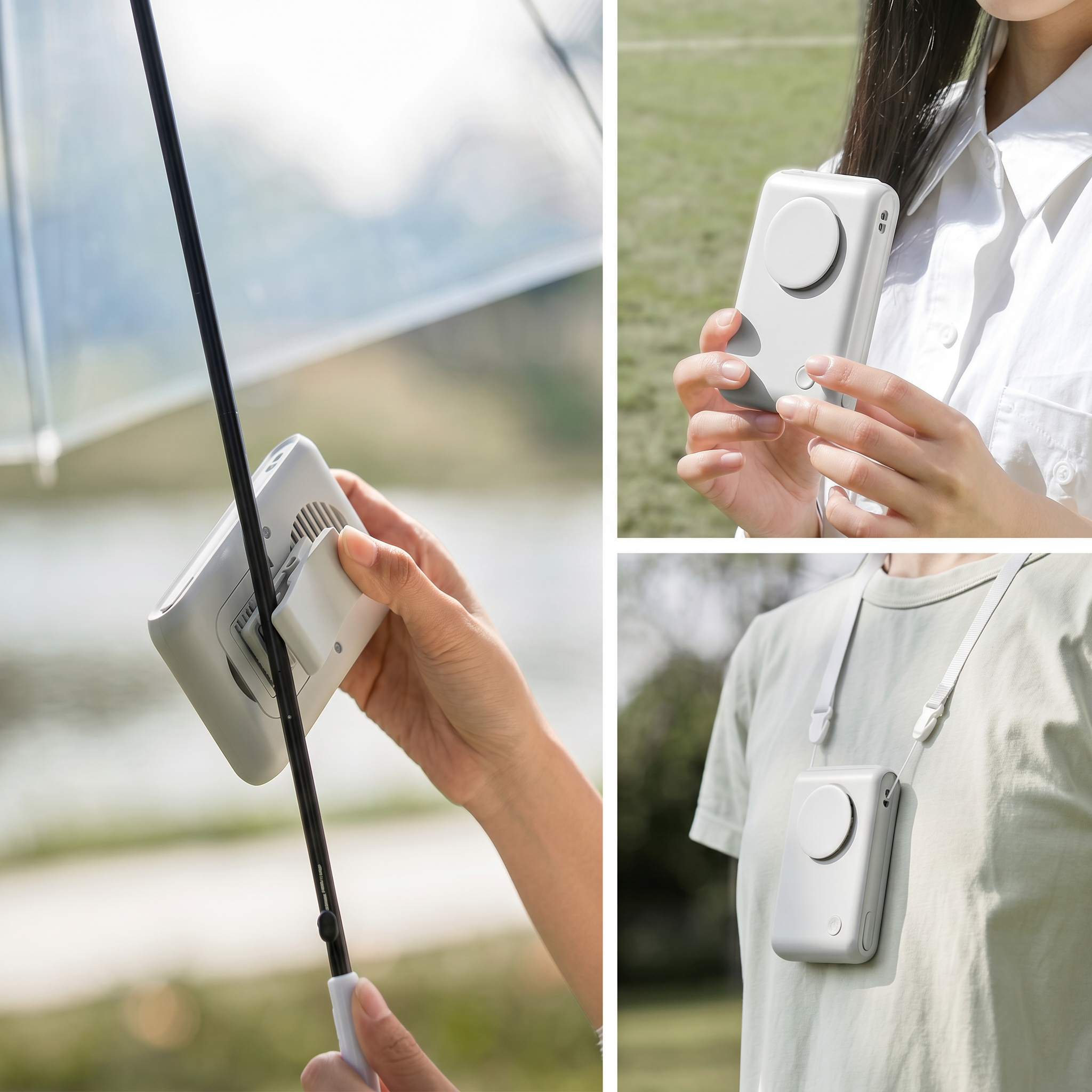 Waist Mounted Fan Rechargeable Housing for Outdoor Use