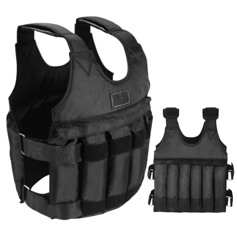 Weighted Training Vest Adjustable Strap Fabric for Adults