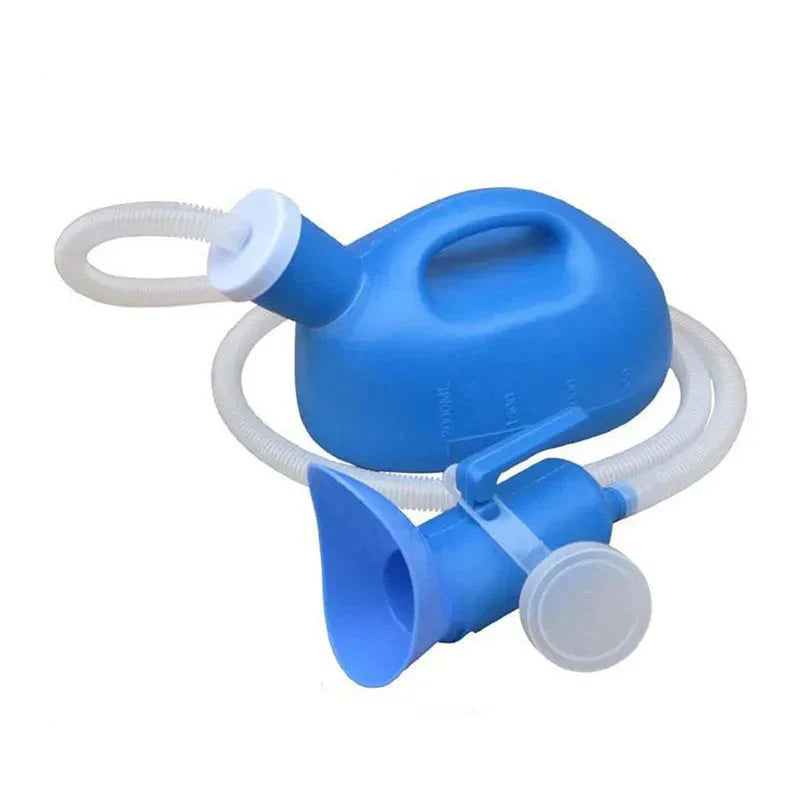 Portable Urinal Bottle with Flexible Tube for Travel Use
