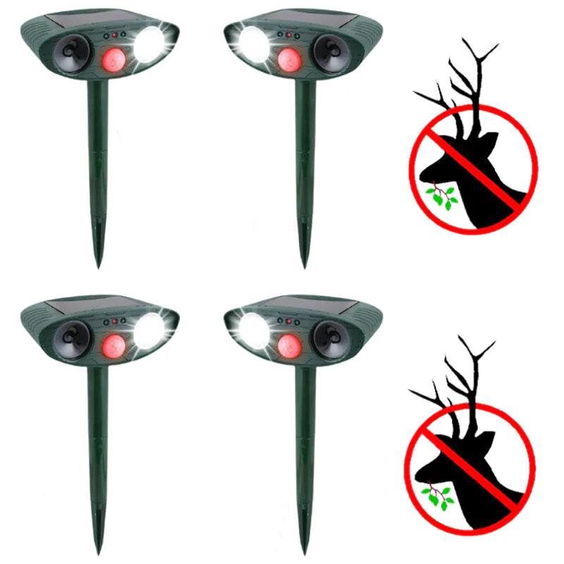 Solar Animal Repeller Ultrasonic Plastic Housing for Gardens