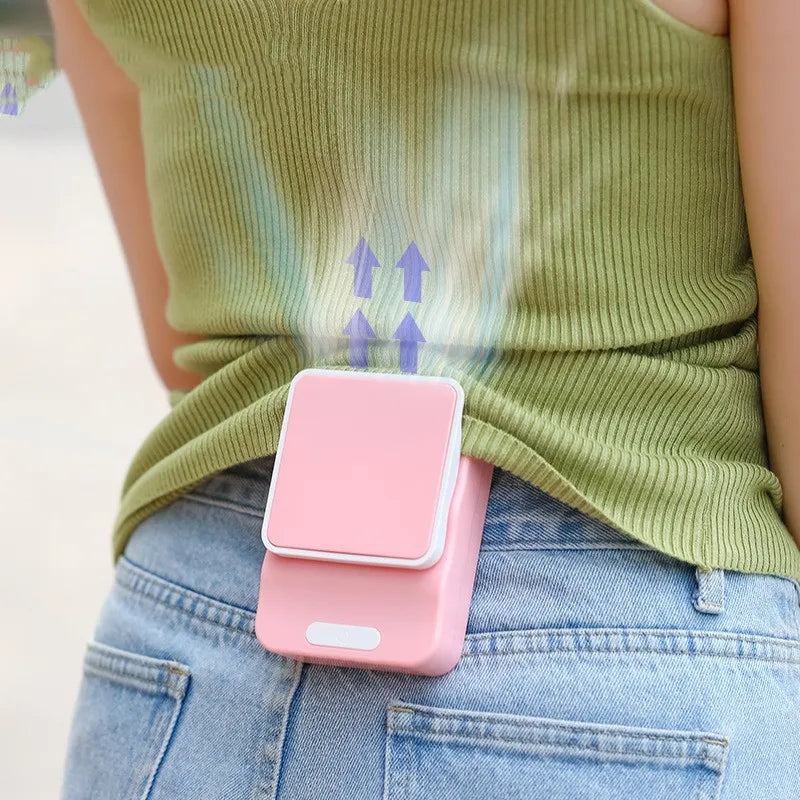 Portable Waist Fan Rechargeable Plastic Housing for Travel